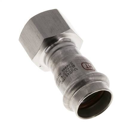 Press Fitting - 22mm Hembra & Rp 3/4'' Hembra - Acero Inoxidable