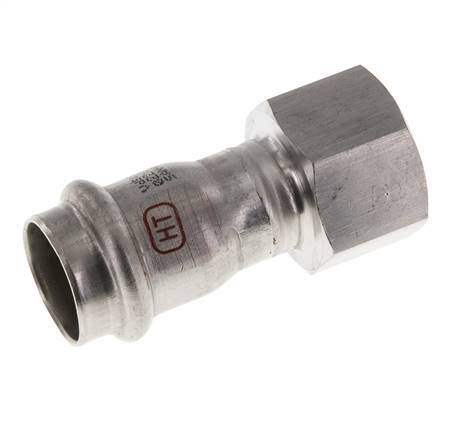 Press Fitting - 22mm Hembra & Rp 3/4'' Hembra - Acero Inoxidable