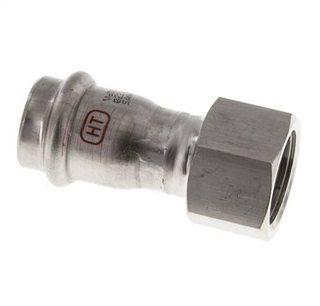 Press Fitting - 22mm Hembra & Rp 3/4'' Hembra - Acero Inoxidable