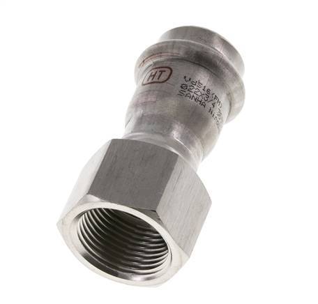 Press Fitting - 22mm Hembra & Rp 3/4'' Hembra - Acero Inoxidable