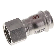Racor a presión - 28 mm hembra y Rp 1'' hembra - Acero inoxidable