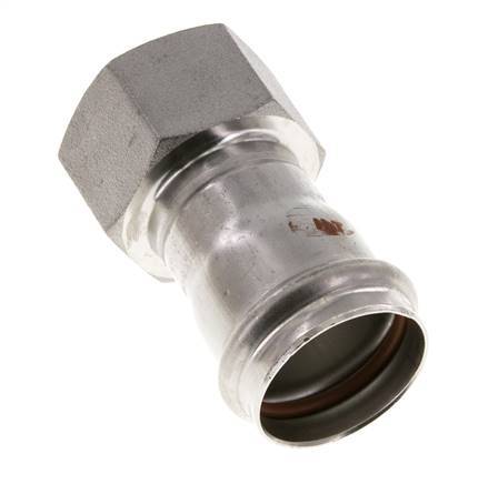 Racor a presión - 35 mm hembra y Rp 1-1/4'' hembra - Acero inoxidable