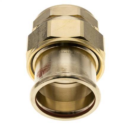 Racor de unión a presión - 54mm Hembra & Rp 2'' Hembra - Aleación de cobre Junta plana