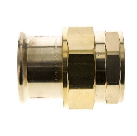 Racor de unión a presión - 54mm Hembra & Rp 2'' Hembra - Aleación de cobre Junta plana