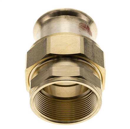 Racor de unión a presión - 54mm Hembra & Rp 2'' Hembra - Aleación de cobre Junta plana