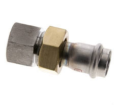 Unión Prensada - 22mm Hembra & Rp 1'' Hembra - Acero Inoxidable Junta Plana