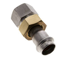 Unión Prensada - 22mm Hembra & Rp 1'' Hembra - Acero Inoxidable Junta Plana