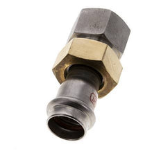 Unión Prensada - 22mm Hembra & Rp 1'' Hembra - Acero Inoxidable Junta Plana