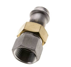 Unión Prensada - 22mm Hembra & Rp 1'' Hembra - Acero Inoxidable Junta Plana