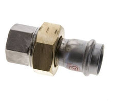 Union Press Fitting - 28mm Hembra & Rp 1'' Hembra - Acero Inoxidable Junta Plana