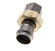 Union Press Fitting - 28mm Hembra & Rp 1'' Hembra - Acero Inoxidable Junta Plana
