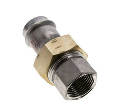 Union Press Fitting - 28mm Hembra & Rp 1'' Hembra - Acero Inoxidable Junta Plana