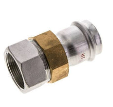 Union Press Fitting - 42mm Hembra & Rp 1-1/2'' Hembra - Acero Inoxidable Junta Plana