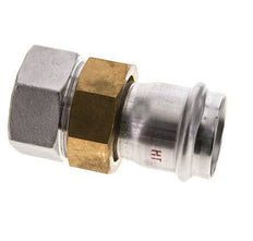 Union Press Fitting - 42mm Hembra & Rp 1-1/2'' Hembra - Acero Inoxidable Junta Plana