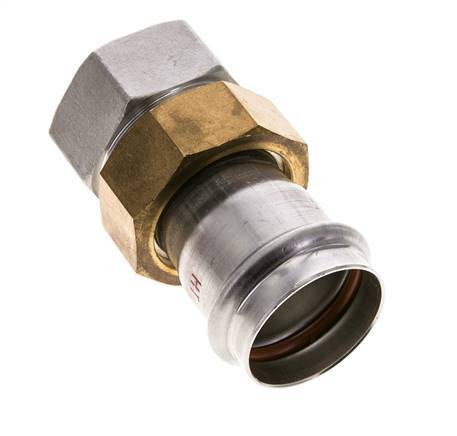 Union Press Fitting - 42mm Hembra & Rp 1-1/2'' Hembra - Acero Inoxidable Junta Plana