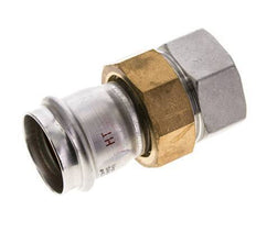 Union Press Fitting - 42mm Hembra & Rp 1-1/2'' Hembra - Acero Inoxidable Junta Plana