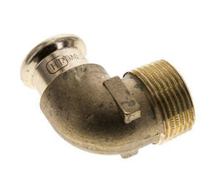 Accesorio a presión codo de 90 grados - 22 mm hembra y R 1'' macho - Aleación de cobre