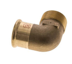 Accesorio a presión codo de 90 grados - 35 mm hembra y R 1-1/4'' macho - Aleación de cobre