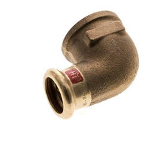 Racor a presión codo 90deg - 18mm Hembra & Rp 3/4'' Hembra - Aleación de cobre