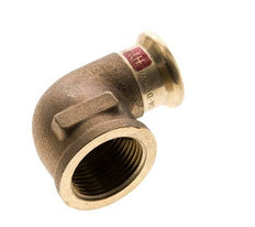 Racor a presión codo 90deg - 18mm Hembra & Rp 3/4'' Hembra - Aleación de cobre