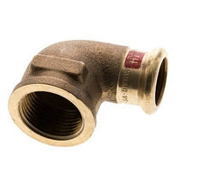 Racor a presión codo 90deg - 18mm Hembra & Rp 3/4'' Hembra - Aleación de cobre