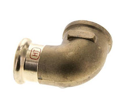 Racor a presión codo 90deg - 22mm Hembra & Rp 3/4'' Hembra - Aleación de cobre