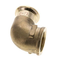 Racor a presión codo 90deg - 22mm Hembra & Rp 3/4'' Hembra - Aleación de cobre