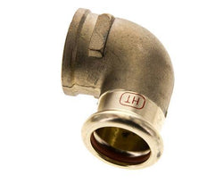 Racor a presión codo 90deg - 22mm Hembra & Rp 3/4'' Hembra - Aleación de cobre
