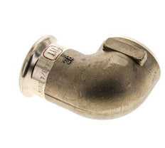 Racor a presión codo 90deg - 28mm Hembra & Rp 3/4'' Hembra - Aleación de cobre