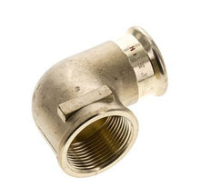 Racor a presión codo 90deg - Hembra 35mm & Hembra Rp 1-1/4'' - Aleación de cobre