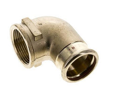 Racor a presión codo 90deg - Hembra 35mm & Hembra Rp 1-1/4'' - Aleación de cobre