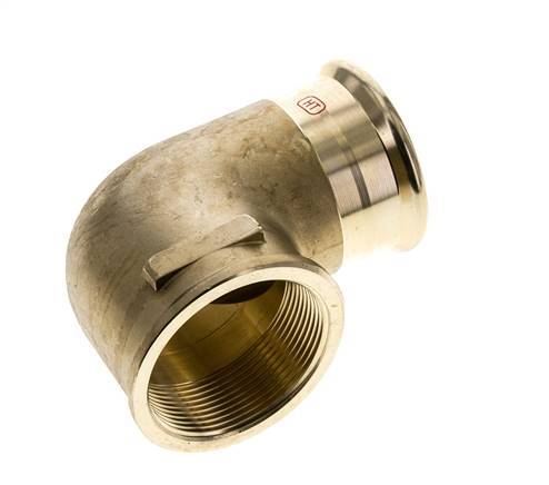 Racor a presión codo 90deg - 54mm Hembra & Rp 2'' Hembra - Aleación de cobre