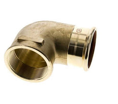 Racor a presión codo 90deg - 54mm Hembra & Rp 2'' Hembra - Aleación de cobre