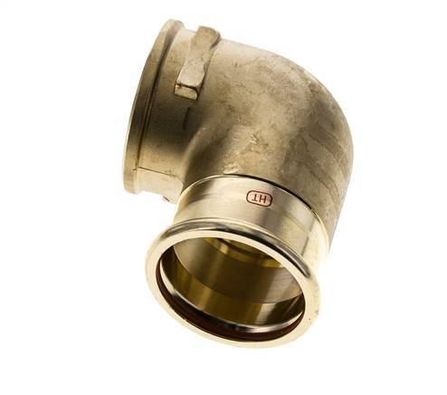 Racor a presión codo 90deg - 54mm Hembra & Rp 2'' Hembra - Aleación de cobre