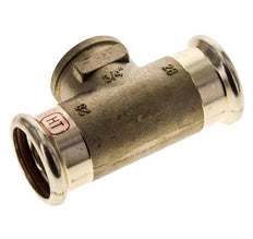 Tee Press Fitting - 28mm Hembra & Rp 3/4'' Hembra - Aleación de cobre