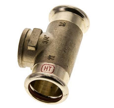 Tee Press Fitting - 28mm Hembra & Rp 3/4'' Hembra - Aleación de cobre