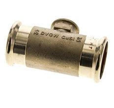 Tee Press Fitting - 35mm Hembra & Rp 1/2'' Hembra - Aleación de cobre