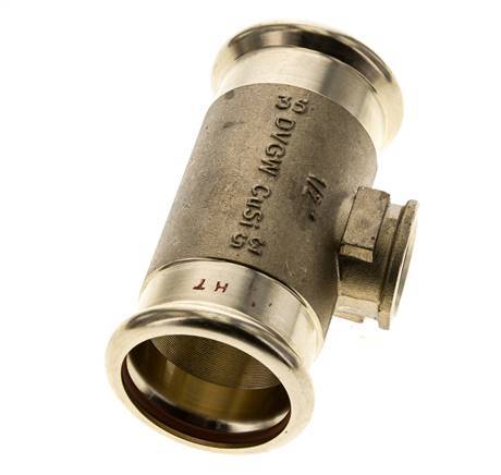 Tee Press Fitting - 35mm Hembra & Rp 1/2'' Hembra - Aleación de cobre