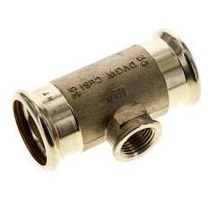 Tee Press Fitting - 35mm Hembra & Rp 1/2'' Hembra - Aleación de cobre