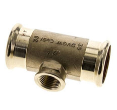 Tee Press Fitting - 35mm Hembra & Rp 1/2'' Hembra - Aleación de cobre