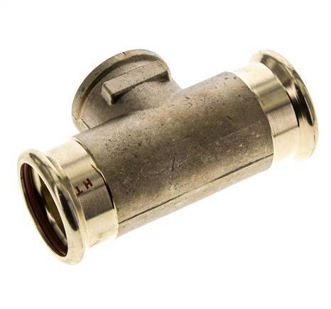 Tee Press Fitting - 35mm Hembra & Rp 1'' Hembra - Aleación de cobre