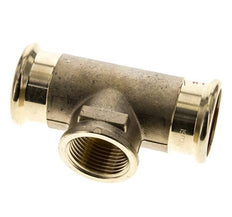 Tee Press Fitting - 35mm Hembra & Rp 1'' Hembra - Aleación de cobre