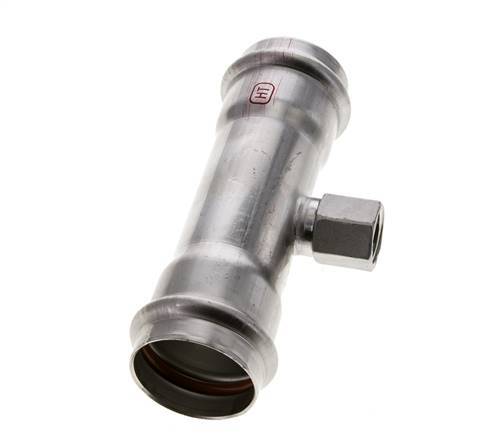 Tee Press Fitting - 42mm Hembra & Rp 1/2'' Hembra - Acero Inoxidable