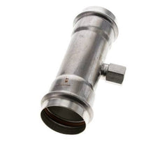 Tee Press Fitting - 54mm Hembra & Rp 1/2'' Hembra - Acero Inoxidable