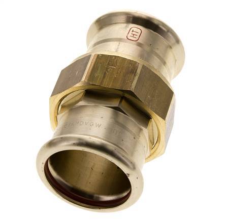 Racor de unión - 42mm Hembra - Aleación de cobre Junta plana