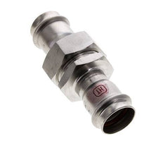 Unión Prensada - 28mm Hembra - Acero Inoxidable Junta Plana
