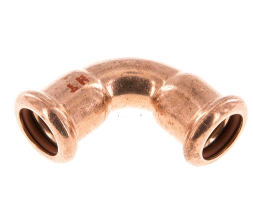 90deg Elbow Press Fitting - 15mm Female - Copper alloy