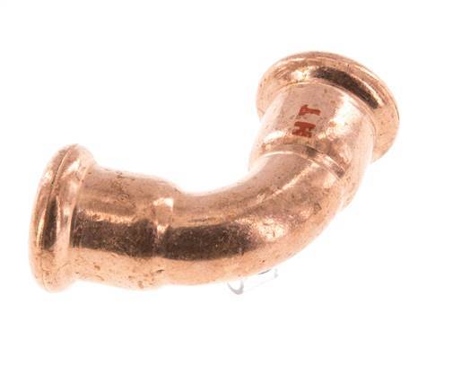 90deg Elbow Press Fitting - 15mm Female - Copper alloy
