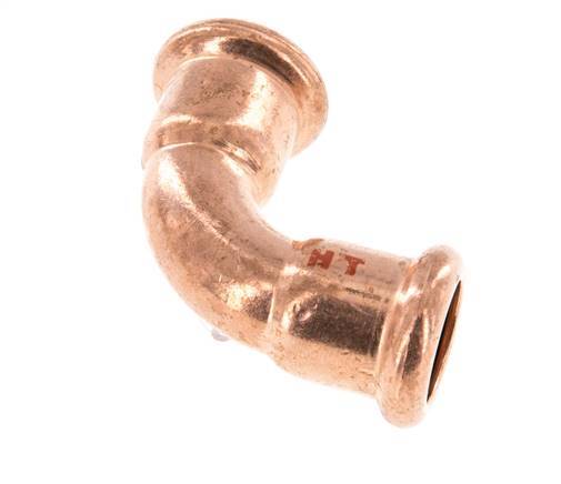 90deg Elbow Press Fitting - 15mm Female - Copper alloy