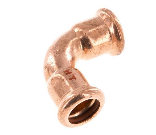 90deg Elbow Press Fitting - 15mm Female - Copper alloy